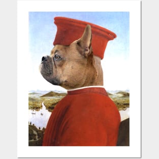 Medieval Portrait of a French Bulldog Posters and Art